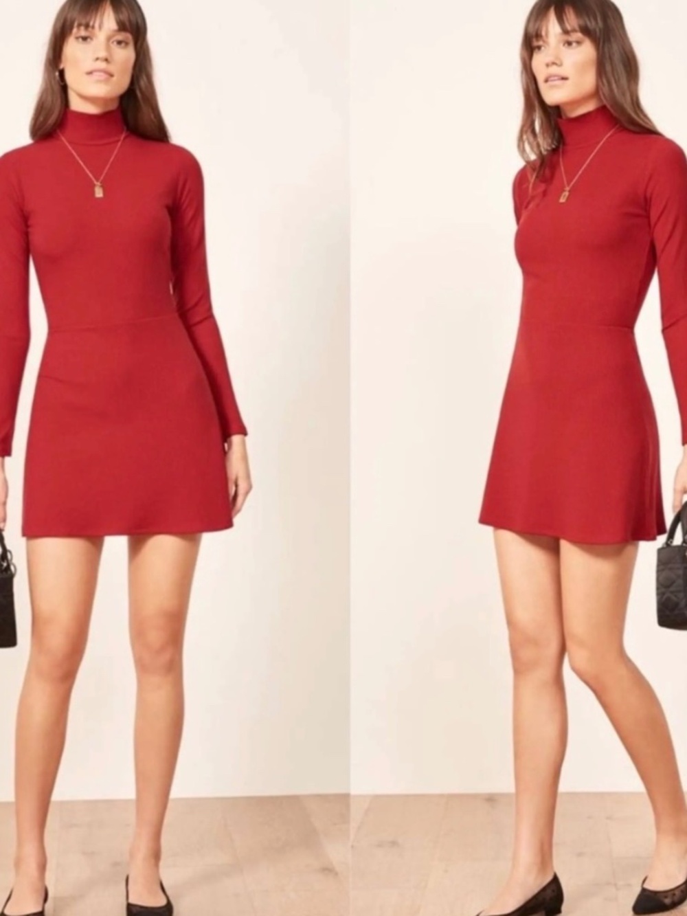 Reformation Maya Red Dress Xl